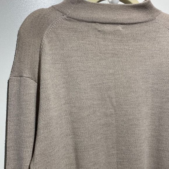 Pronto Uomo Men's Extra Fine Merino Wool Long Sleeve Sweater Gray Size XL - Picture 10 of 11